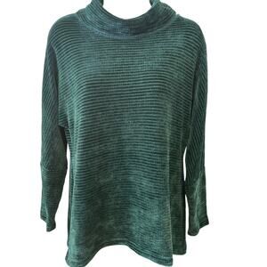 Vintage Chenault Women’s Turtleneck Sweater Size Large Green Classic & Cozy